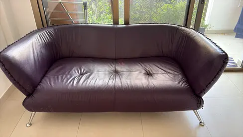 Sturdy leather Sofa in great condition