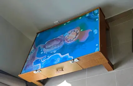 Inginarium Play Table with Landscape Design with Toys storage drawers.