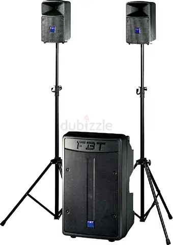 FBT Professional PA System with Speakers type Amico 1000 900 watts complete Sound system for Karaoke