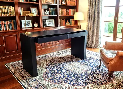 Italian Study Table with Storage Drawers 140x45 height 76 cm
