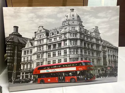 London Red Bus Art Print