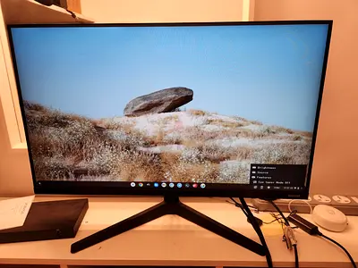 Samsung LF27T350FHM 27 inch FHD LED Flat Monitor with Borderless Design 75Hz