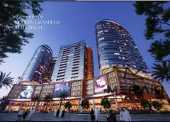 Two-bedroom apartment with a living room in the Tiger Downtown project, its area is 1,764 square fee