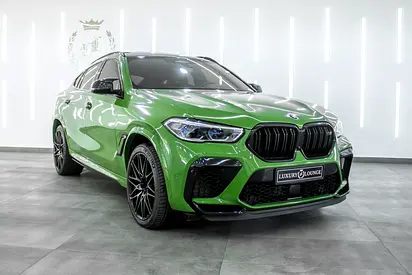 BMW X6 M COMPETITION 2021 | GREEN EXTERIOR | RED INTERIOR | GCC SPEC