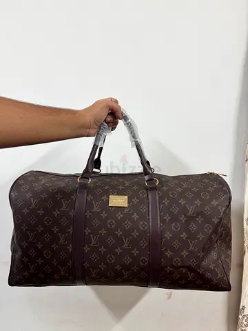 Louis Vuitton Keepall Leather Duffel Bag