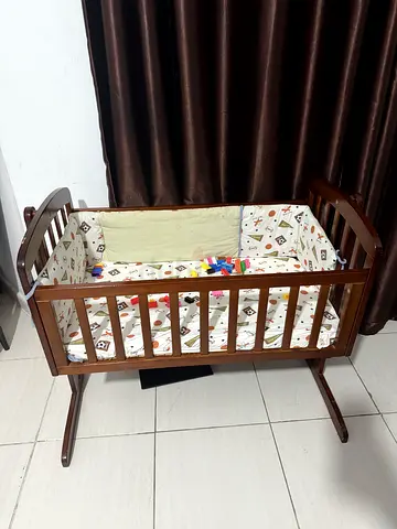 Wooden baby cradle for sale