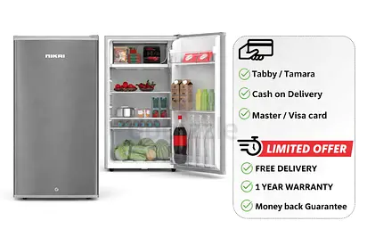 Nikai NRF130SS Refrigerator – 83L  Brand New  1-Year Warranty  Compact Design