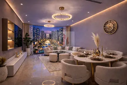 حياة عائلية مريحة في شقة غرفة وصالة مفروشة داخل مجتمع لاجون عجمان - تايجر داون تاون