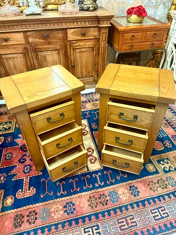 Stylish Wooden marina Bedside Tables with Drawers