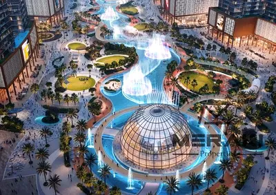 2 Bedroom Apartment for Sale – Tiger Downtown Ajman Crystal Lagoon & Dancing Fountain View | 30% Cash Discount