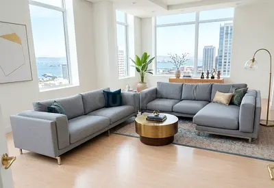 Modern grey sofa set in very good condition. Comfortable seating with strong frame. Perfect for livi