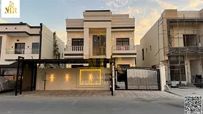Luxury villa for sale in Al Yasmin, Ajman | Land area 3014 sq ft | Swimming pool and central air con