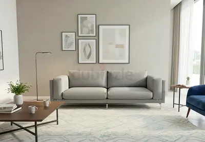 Beautiful L-shape sofa set with premium fabric and modern design. Very comfortable and stylish. Read