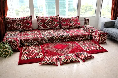 Traditional  big Arabic Majlis Seating Set  (only small portion pic is uploaded, its big size)