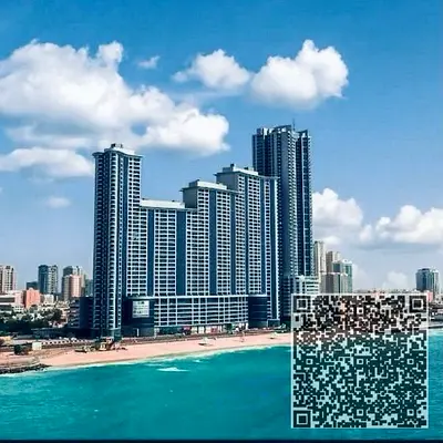 2-bedroom apartment for rent in Ajman Corniche Residence with a full sea view