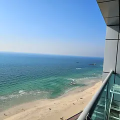 Super deluxe duplex with 3 bedrooms and a living room in Corniche Residence, Ajman, sea view, includ