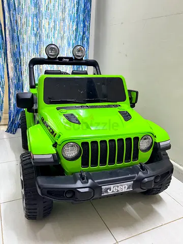 Green Jeep Kids Electric Ride-On Car