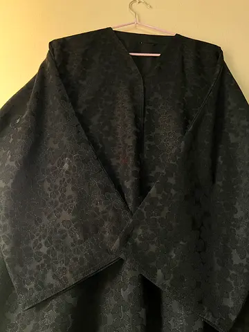 Elegant Black in Floral Pattern