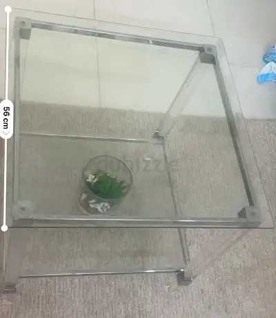 Coffee table full glass
