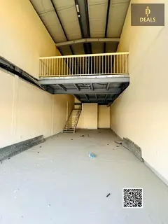 Spacious Warehouse with Mezzanine for Rent in Ajman Industrial Area 1 – 2,500 Sqft | 20 KW Power