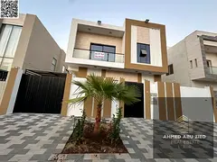 Villa for sale in Al Zahia, Ajman. Two floors with a roof terrace, distinctive finishing, and spacio