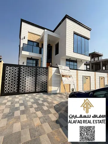 فيلا للبيع في الحليو 2 – عجمان | 6 غرف ماستر + 7 حمامات | مساحة واسعة وموقف سيارات | نقل ملكية مجاني