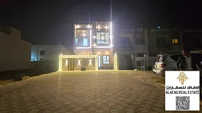 Luxury Villa for Sale in Al Zahia – 6 Master Bedrooms, Majlis, Family Hall, Kitchen, Roof, Prime M