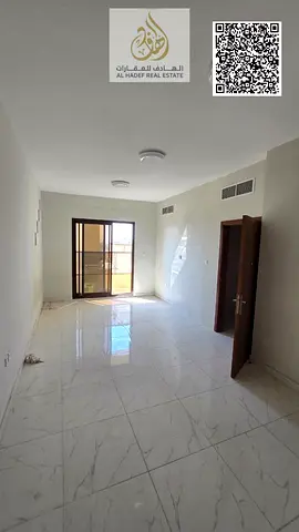 📌 للإيجار – شقة غرفة وصالة | 2 حمام | بلكونة | الروضة 1 | عائلات فقط | خلف شرطة الحميدية | قريب من شارع الشيخ محمد بن زايد