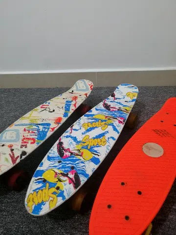 3 skateboards