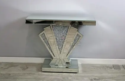 Elegant Mirrored Console Table