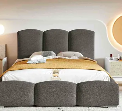 Modern Upholstered Bed Brand New Custom made