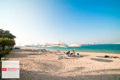 Luxury beachfront 1-bedroom apartment with pool