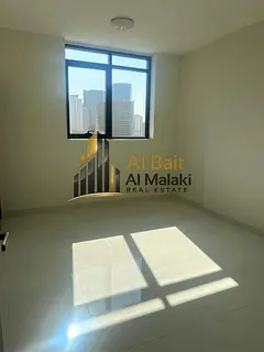Two bedrooms and a living room in Al Taawun, directly on the Dubai exit. Master bedroom and