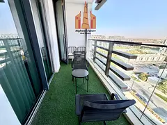 Luxurious 1bhk with beautiful balcony view with sami close kitchen in aljada