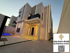 Luxury Two-Storey Villa for Sale in Al Helio 2, Ajman featuring super deluxe finishing, 4 master bed