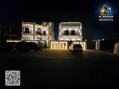 Luxury 5-bedroom villa + roof for sale in Al Helio – Ajman | Registration fees included | High-end
