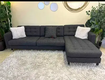 Ikea landskrona L shape sofa Dark grey Good condition