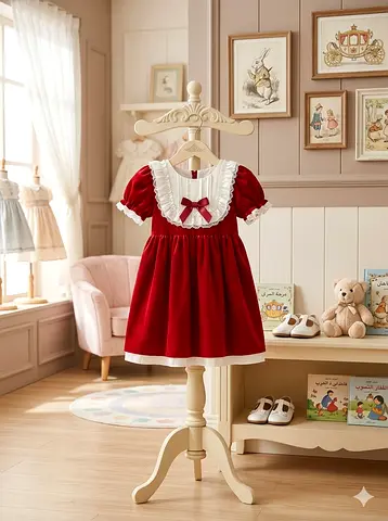 Classic Red Dress for Babies