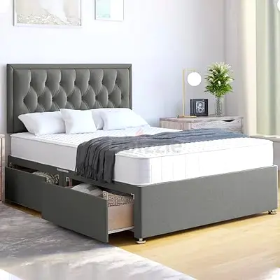 Brand New Stylish Bed with Storage Drawers