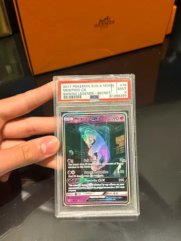 2017 Pokémon Sun  Moon mewtwo GX Card - PSA 9