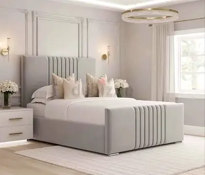 Brand New Luxury King Size Fully Custom Made Bedframe,Hydraulic Storage Can be Installed