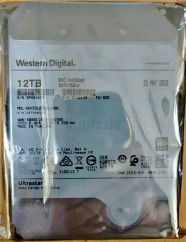12TB Western Digital Hard Drive - Data Center Storage
