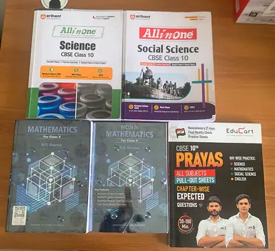 Arihant ALL IN ONE + RD SHARMA + PRAYAS guides for grade 10 at best price!!
