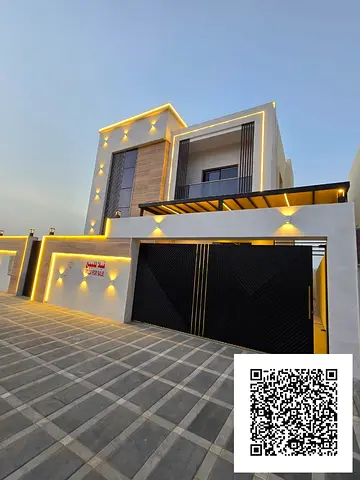 with electricity Luxurious brand new villa on the street 5 master bed hall majlis maid room
