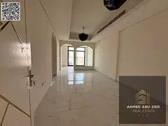 1BR hall apartment, first tenant in Al Tallah, Ajman. Free month, pool, jacuzzi, near schools, easy