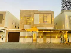 Villa for sale in Al Zahia, Ajman. Price includes electricity, water, and air conditioning.