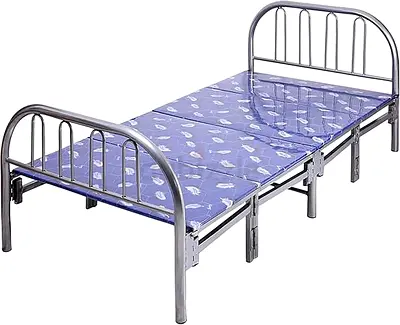 Folding Bed with Steel Frame