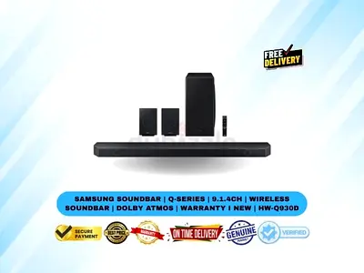 Samsung Soundbar | Q-Series | 9.1.4ch | Wireless Soundbar | Dolby Atmos | Warranty I New | HW-Q930D