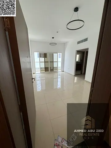 Beautiful and elegant 1BR apartment for annual rent, master bedroom, bathroom, balcony with open view-central AC, spacious layout,close to all service