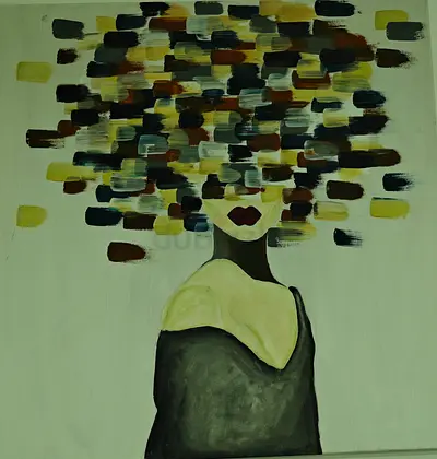 Abstract Human Portrait Painting